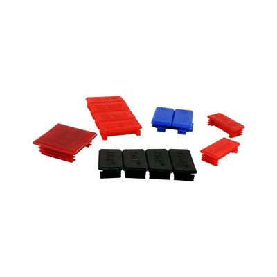 주문 1 인치 정사각형 튜브를위한 흰 직사각형 플라스틱 끝 캡 online manufacture